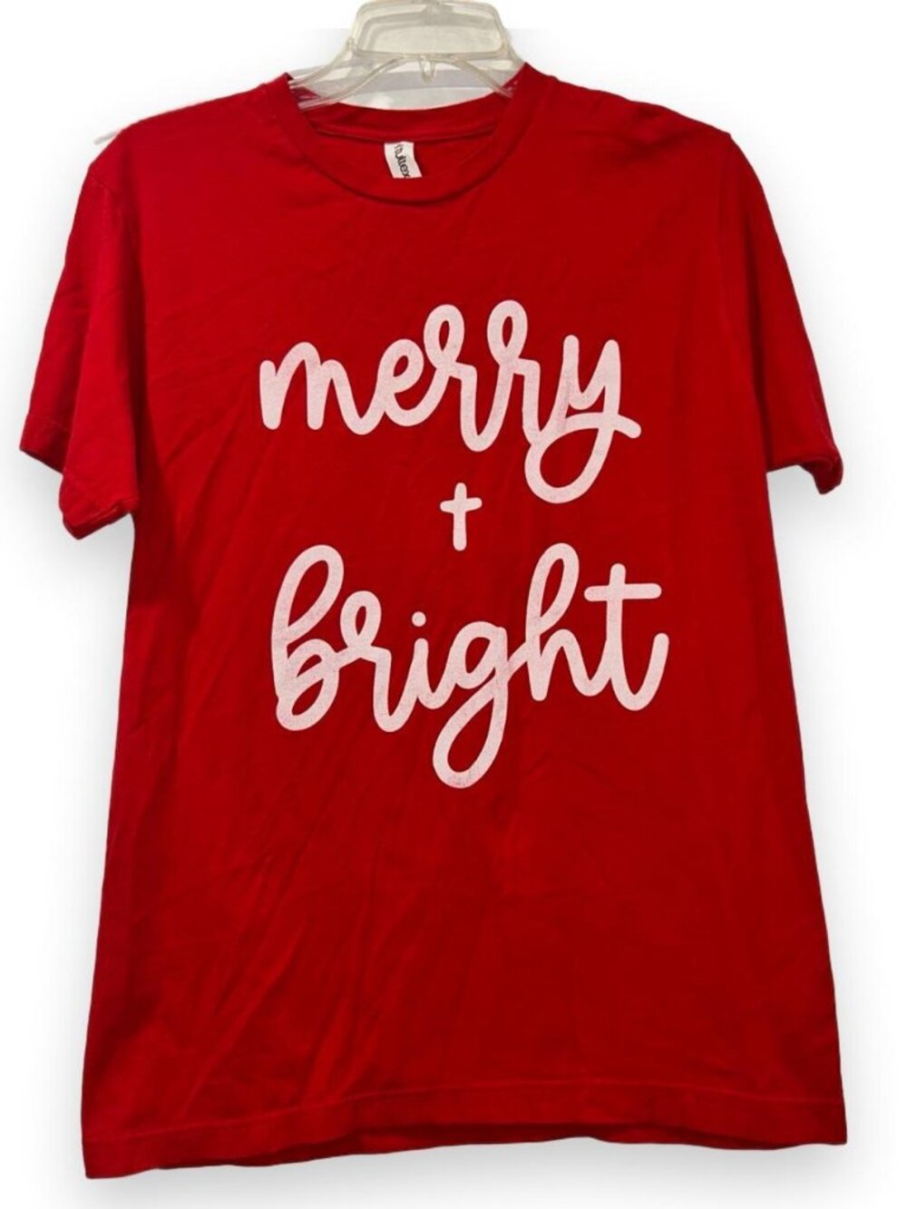 Christmas Red Short Sleeve Tshirt Women's Medium